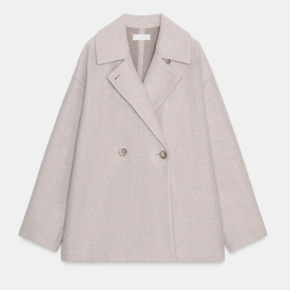 Sofrt Double Breasted Peacoat - Picture 1 of 4